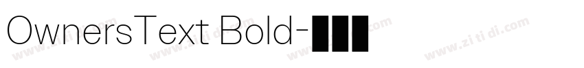 OwnersText Bold字体转换